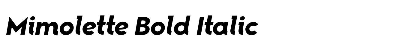 Mimolette Bold Italic